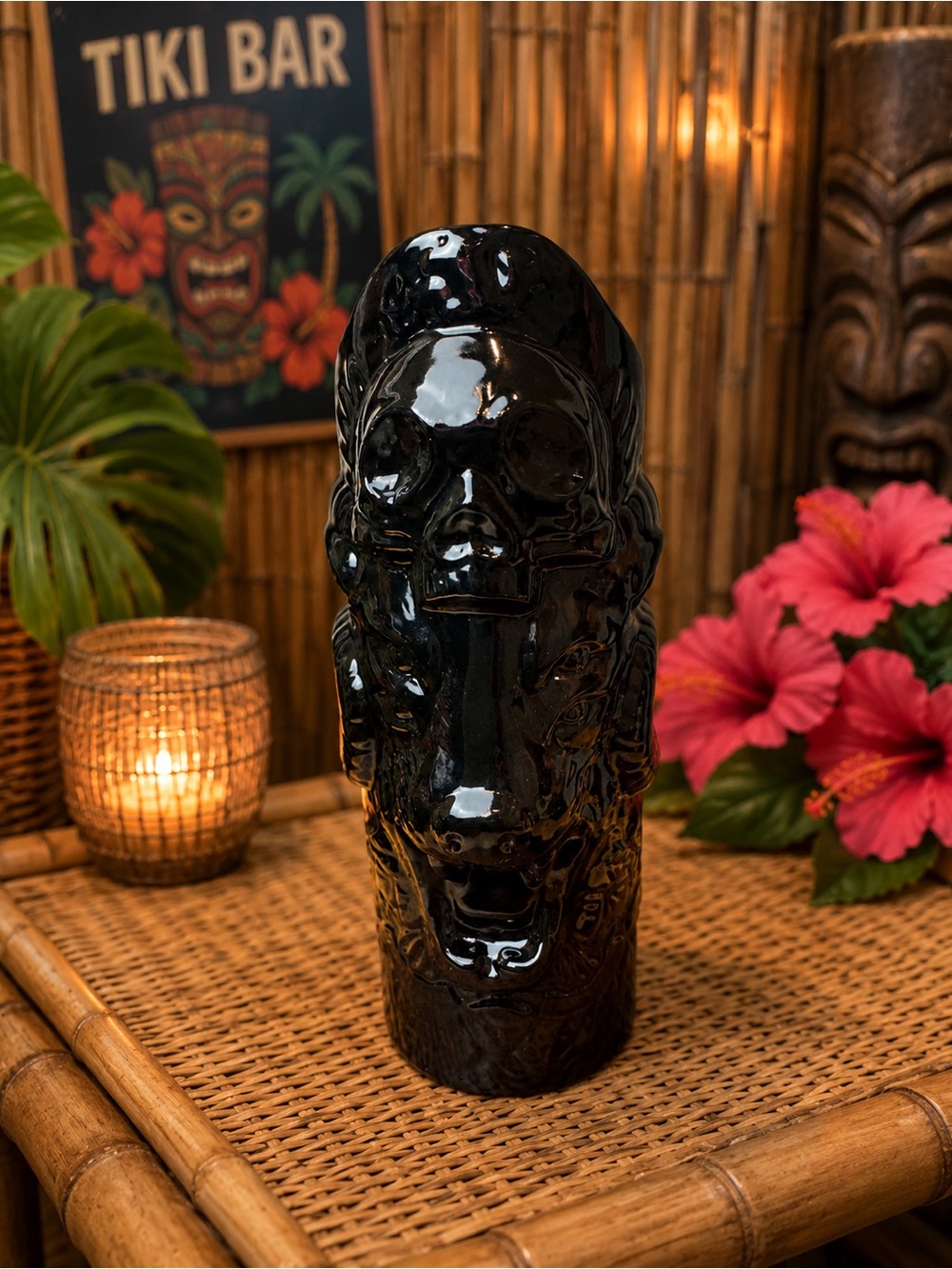 Kindred Permanent Vacation Four-Eyed Wolf Tiki Mug San Diego Tiki Farm 2017